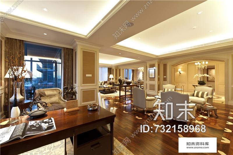 杭州绿城蓝色钱江豪华公寓2A大堂&amp;样板间cad施工图下载【ID:732158968】