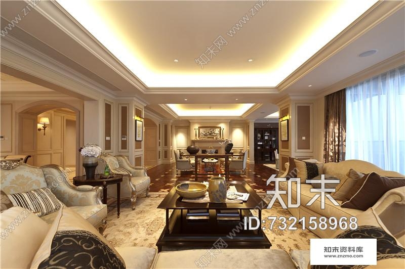 杭州绿城蓝色钱江豪华公寓2A大堂&amp;样板间cad施工图下载【ID:732158968】