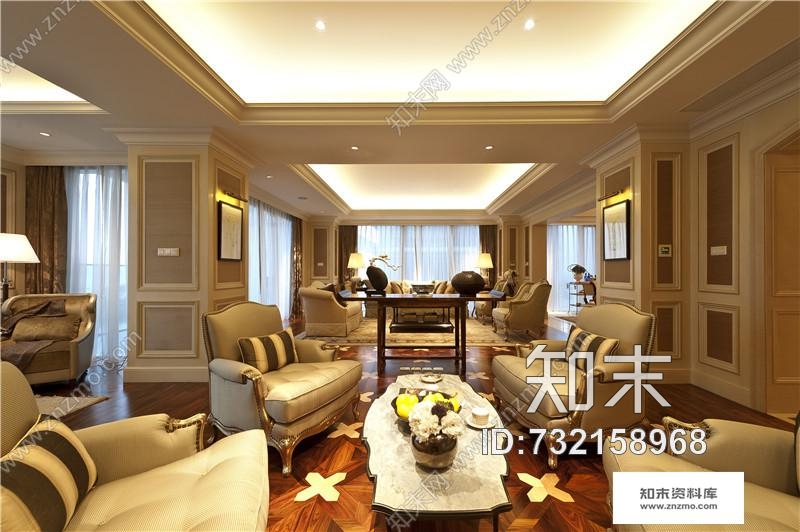 杭州绿城蓝色钱江豪华公寓2A大堂&amp;样板间cad施工图下载【ID:732158968】