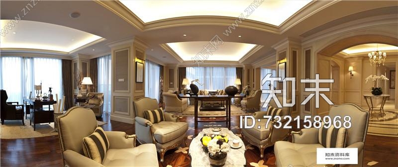 杭州绿城蓝色钱江豪华公寓2A大堂&amp;样板间cad施工图下载【ID:732158968】