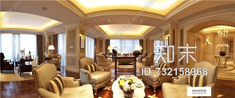 杭州绿城蓝色钱江豪华公寓2A大堂&amp;样板间cad施工图下载【ID:732158968】