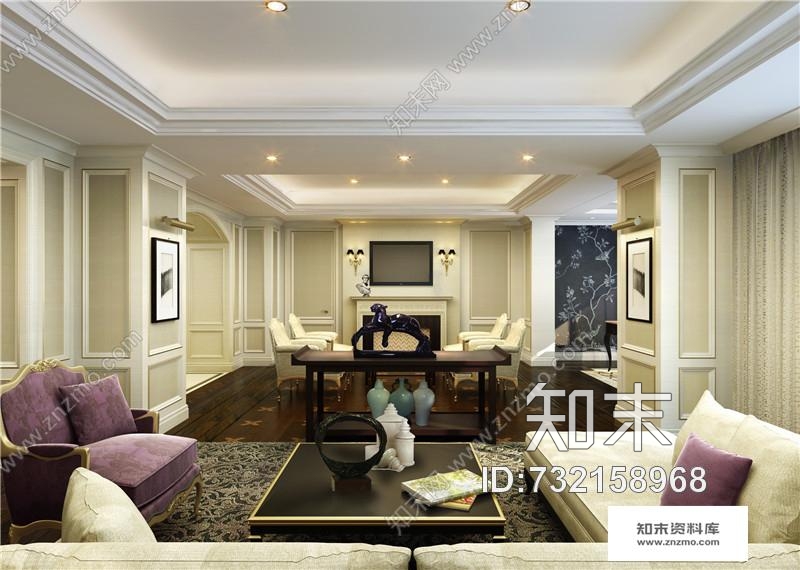 杭州绿城蓝色钱江豪华公寓2A大堂&amp;样板间cad施工图下载【ID:732158968】