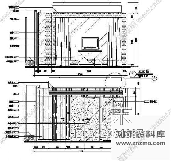 施工图五星酒店套房图纸cad施工图下载【ID:532064687】