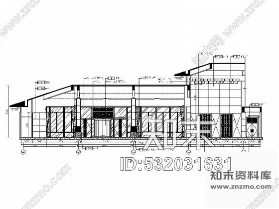 施工图青岛度假酒店新中式风格大堂装修施工图含效果cad施工图下载【ID:532031631】