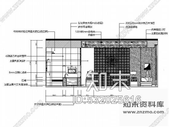 施工图贵州高档现代风格度假酒店客房室内设计装修施工图含效果cad施工图下载【ID:532025616】