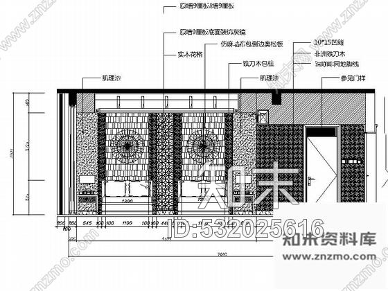 施工图贵州高档现代风格度假酒店客房室内设计装修施工图含效果cad施工图下载【ID:532025616】