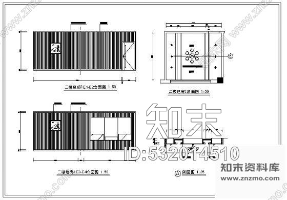 酒楼装修施工图完整cad施工图下载【ID:532014510】