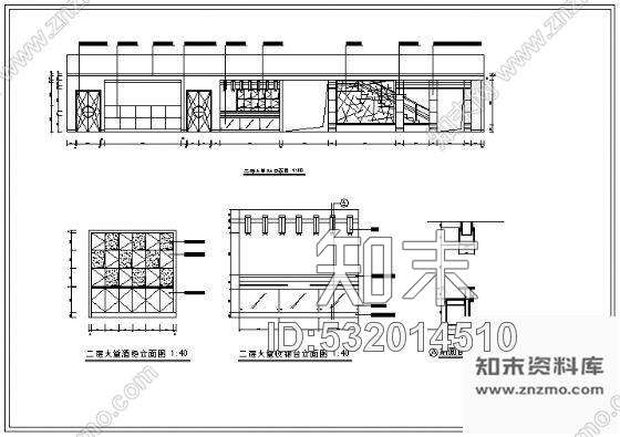 酒楼装修施工图完整cad施工图下载【ID:532014510】