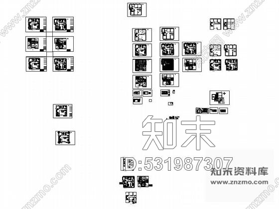 施工图某自建二层别墅中式室内装修图施工图下载【ID:531987307】