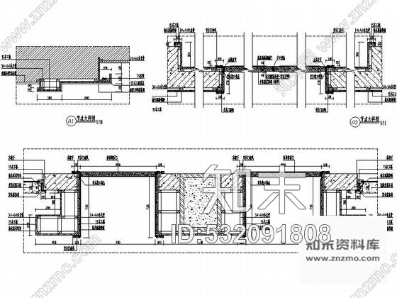 施工图四川某现代风格会议中心室内装修施工图含效果cad施工图下载【ID:532091808】