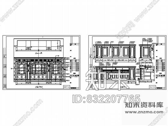 图块/节点奢华别墅酒吧台详图施工图下载【ID:832207765】