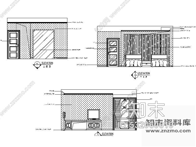 施工图某国外大酒店装修图含效果cad施工图下载【ID:532060610】