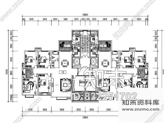 图块/节点安阳某商住小区楼盘户型平面图集施工图下载【ID:832251702】