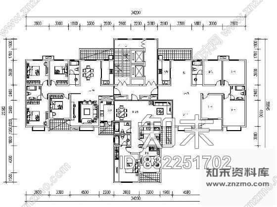 图块/节点安阳某商住小区楼盘户型平面图集施工图下载【ID:832251702】