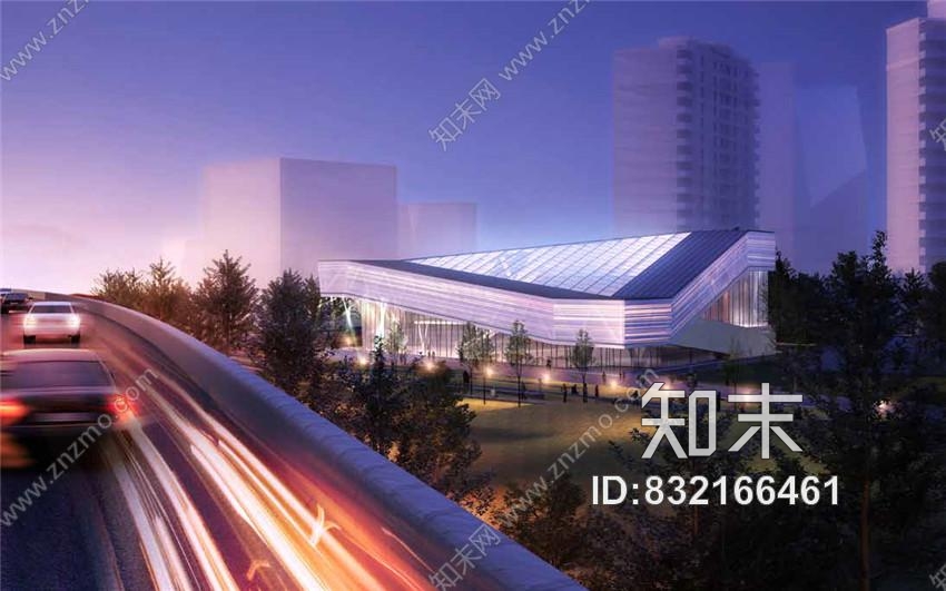 上海万科艺术中心建筑方案+cad施工图+模型+室内效果图+方案++物料cad施工图下载【ID:832166461】