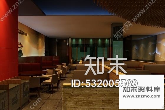 施工图济南温雅清新高档特色餐厅装修施工图含效果cad施工图下载【ID:532005569】