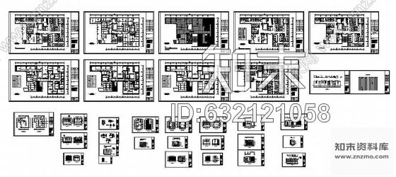 施工图某足穴按摩院设计施工图cad施工图下载【ID:632121058】