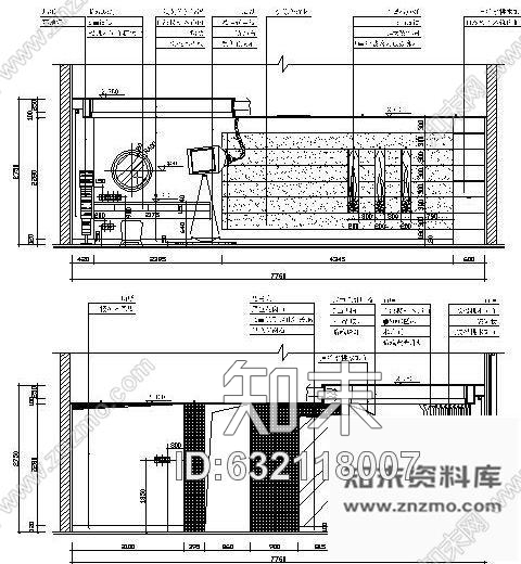 施工图酒店桑拿区各包房设计装修图cad施工图下载【ID:632118007】