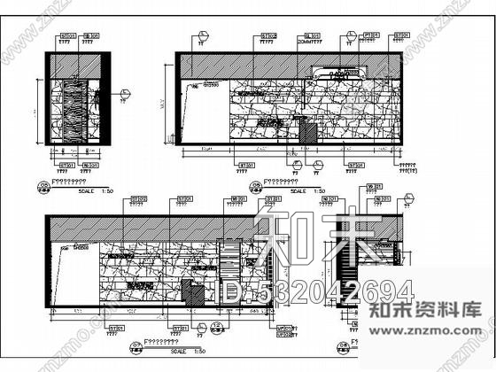 施工图重庆某国际酒店接待厅施工图20张cad施工图下载【ID:532042694】