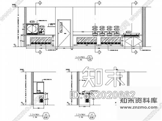 施工图西安著名全球连锁奢华欧式酒店厨房装修施工图施工图下载【ID:532020662】