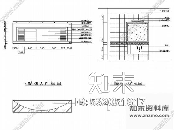 施工图某酒店餐厅局部室内装修方案cad施工图下载【ID:532051617】