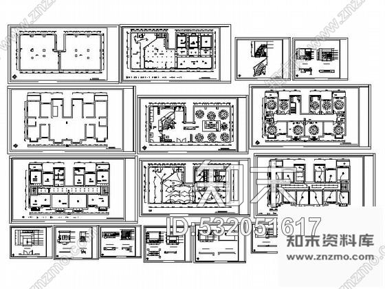 施工图某酒店餐厅局部室内装修方案cad施工图下载【ID:532051617】