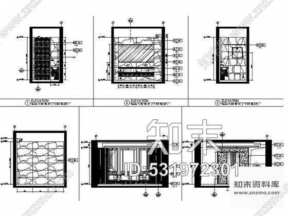 施工图山东著名房产经典新中式四层双拼别墅室内装修施工图含效果cad施工图下载【ID:531972301】