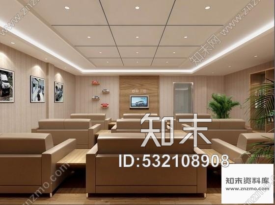 施工图湖北现代风某奔腾汽车4S店室内装修图含效果cad施工图下载【ID:532108908】
