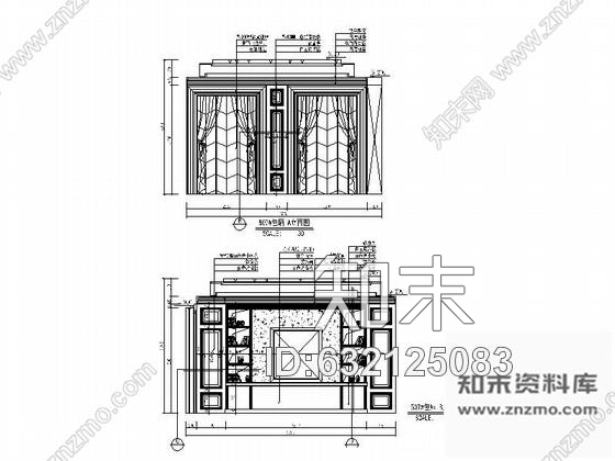 施工图北京奢华欧式KTV包厢室内设计装修图cad施工图下载【ID:632125083】