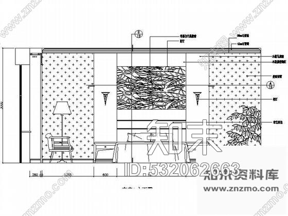 休闲酒店套房装修图cad施工图下载【ID:532062663】