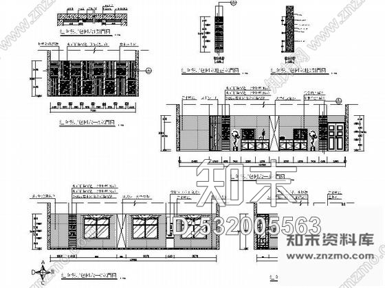 施工图星级酒店现代中式风餐厅室内装修图含效果cad施工图下载【ID:532005563】