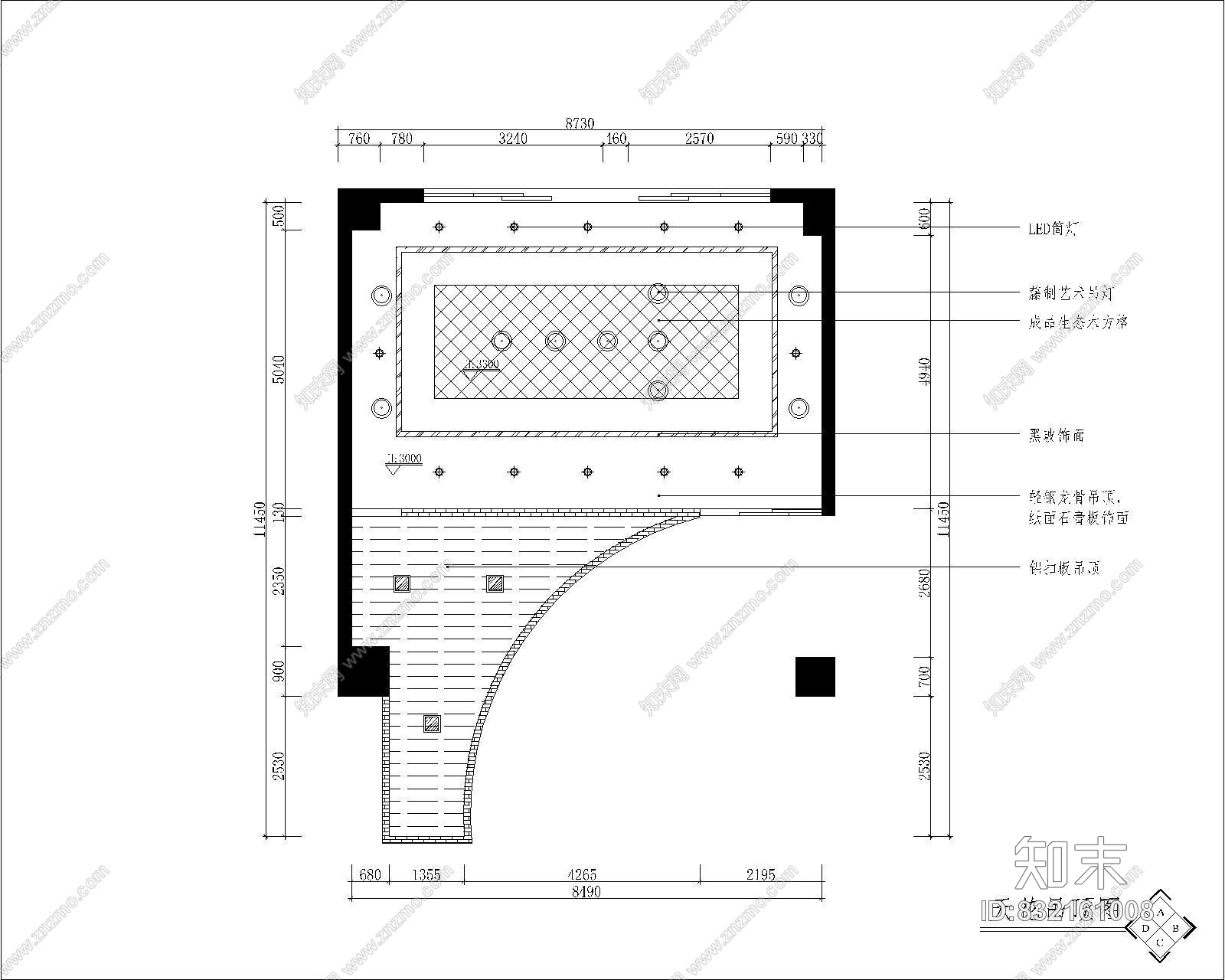 久焖提督私房牛肉面餐馆施工图cad施工图下载【ID:832161008】