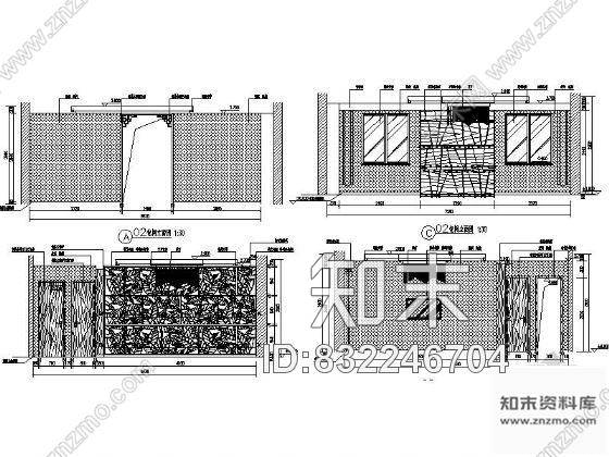 图块/节点中餐厅包间详图Ⅱcad施工图下载【ID:832246704】