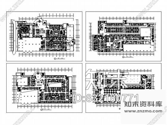 图块/节点某娱乐休闲会所平面布局图cad施工图下载【ID:832180771】