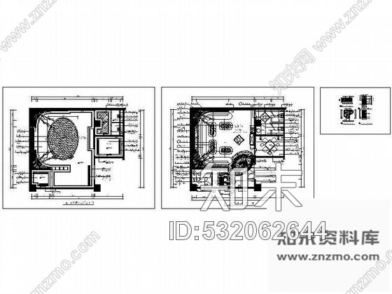 施工图某总统套房装修图cad施工图下载【ID:532062644】