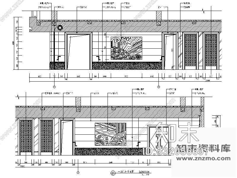 施工图经典华丽国际酒店室内装修图cad施工图下载【ID:532056697】