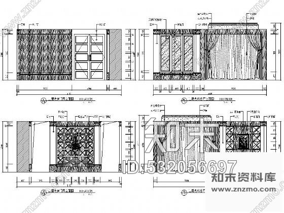 施工图经典华丽国际酒店室内装修图cad施工图下载【ID:532056697】