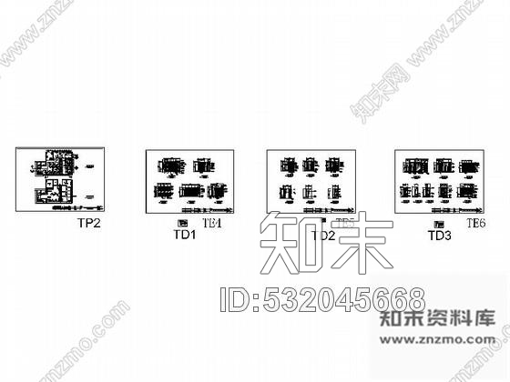 施工图大连知名酒店公共卫生间室内装修图施工图下载【ID:532045668】