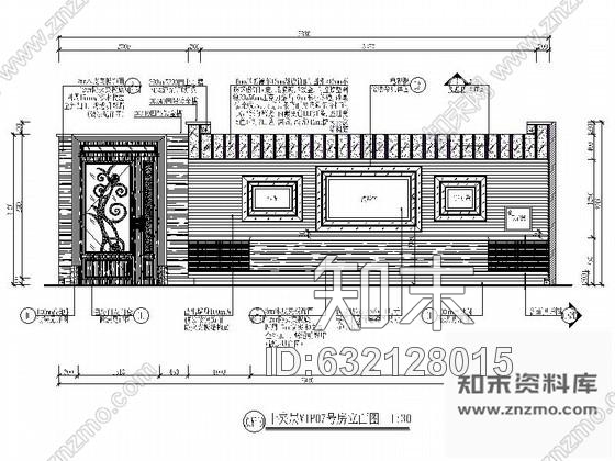 施工图42㎡俱乐部夜总会包间室内装修图cad施工图下载【ID:632128015】