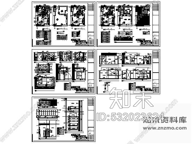 施工图酒店残疾人客房施工图cad施工图下载【ID:532023624】