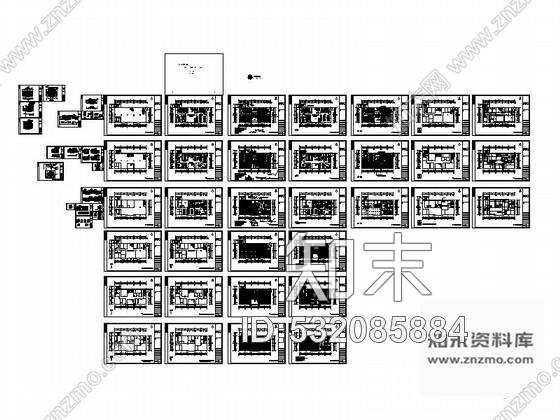 施工图江苏三层科技公司办公楼室内装修图cad施工图下载【ID:532085884】