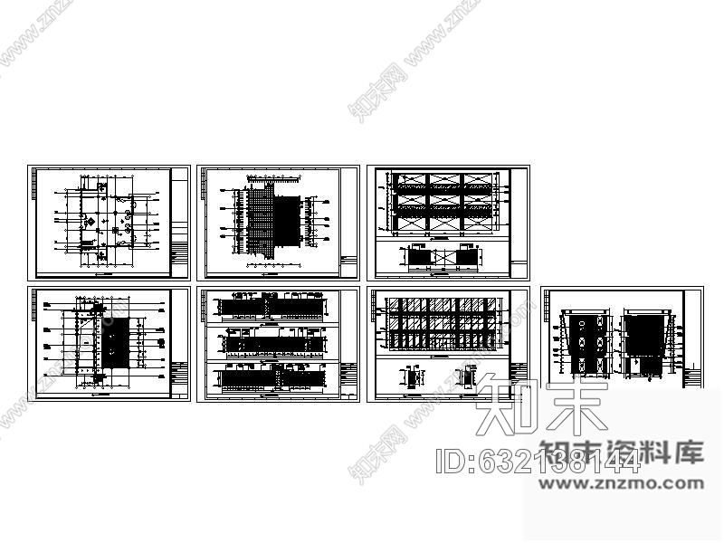 施工图江苏某学院图书馆装修图(含效果)cad施工图下载【ID:632138144】