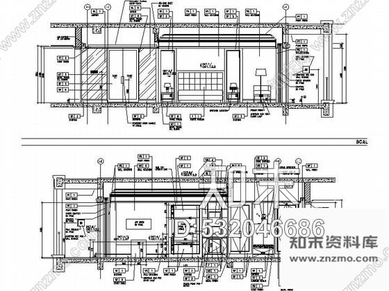 施工图杭州新古典酒店大床间客房室内施工图施工图下载【ID:532046686】