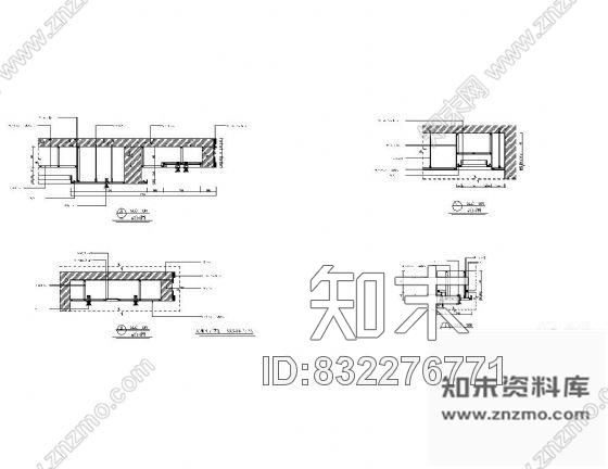 图块/节点家装吊顶详图施工图下载【ID:832276771】