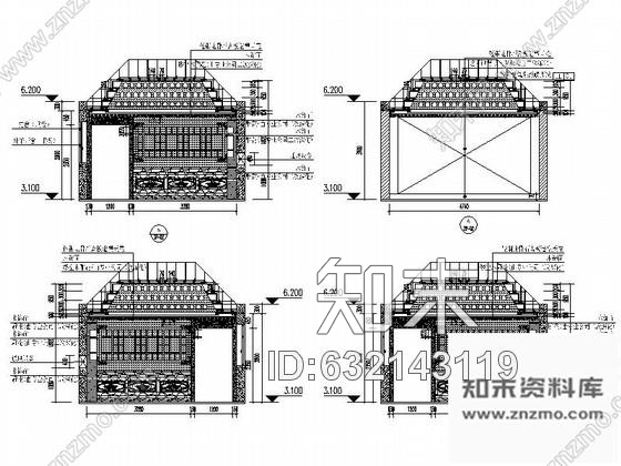 施工图广东设计之都中式风情佛寺殿堂CAD装修施工图cad施工图下载【ID:632143119】