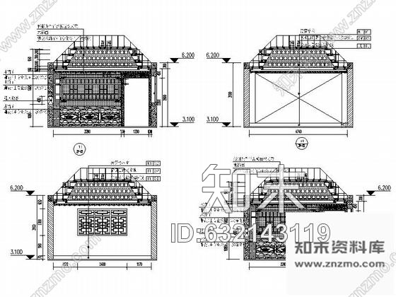 施工图广东设计之都中式风情佛寺殿堂CAD装修施工图cad施工图下载【ID:632143119】