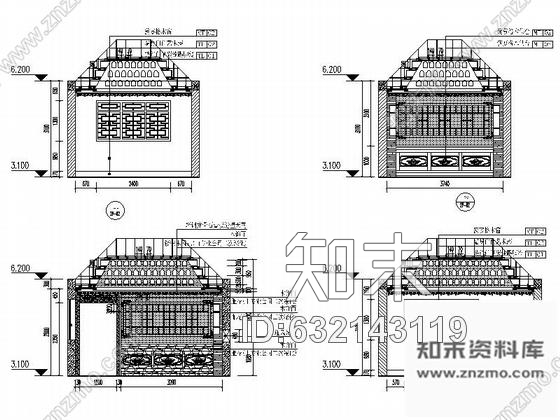施工图广东设计之都中式风情佛寺殿堂CAD装修施工图cad施工图下载【ID:632143119】