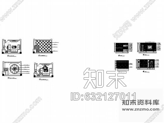 施工图某欧式娱乐会所包房16装修图cad施工图下载【ID:632127011】