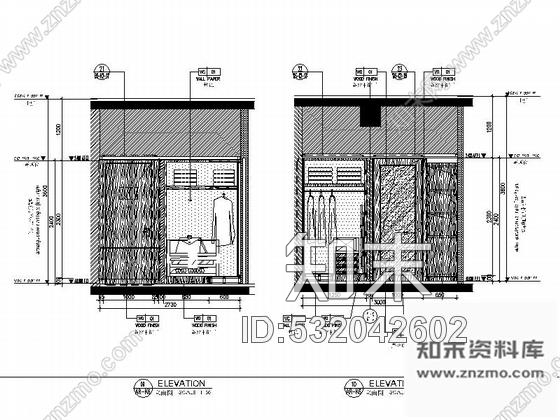 施工图深圳蛇口某国际大酒店K6房型客房室内装修图施工图下载【ID:532042602】