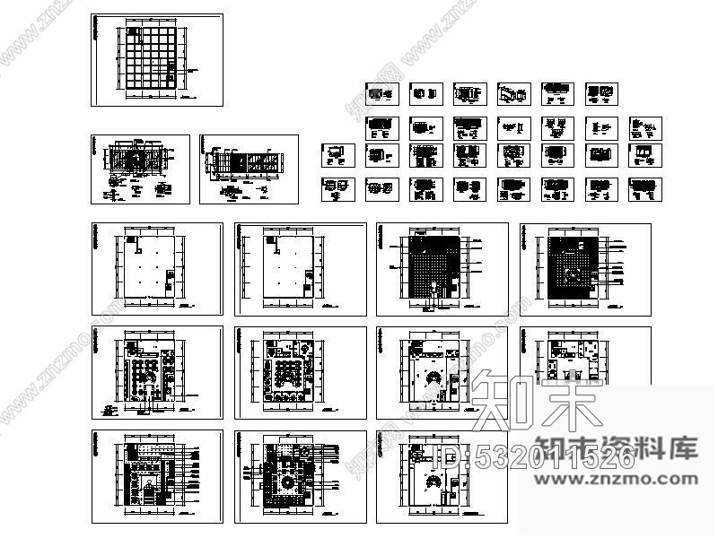 施工图重庆某毛肚火锅室内装修图cad施工图下载【ID:532011526】